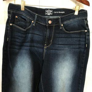 Curvy Straight Blue Jeans